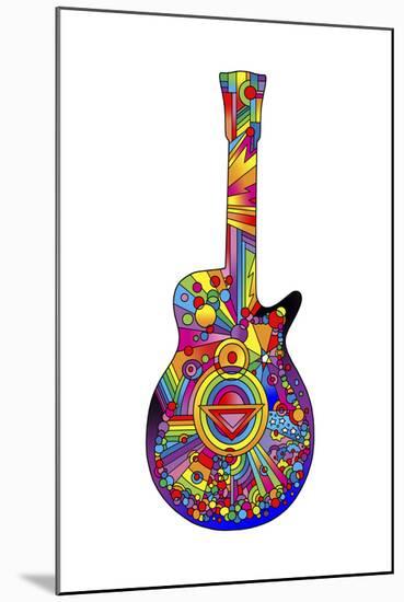 Guitar 02-Howie Green-Mounted Giclee Print