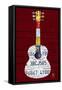 Guitar 1-Design Turnpike-Framed Stretched Canvas