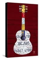 Guitar 1-Design Turnpike-Stretched Canvas