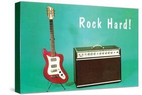 Guitar & Amp - Rock Hard!-null-Stretched Canvas