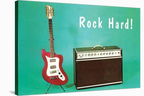 Guitar & Amp - Rock Hard!-null-Stretched Canvas