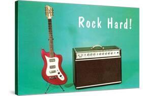 Guitar & Amp - Rock Hard!-null-Stretched Canvas