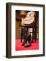 Guitar and boots in a museum, Museo Del Baile Flamenco, Seville, Andalusia, Spain-null-Framed Photographic Print