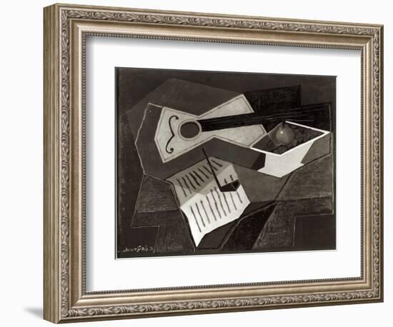 Guitar and Fruit Bowl, 1926-Juan Gris-Framed Giclee Print