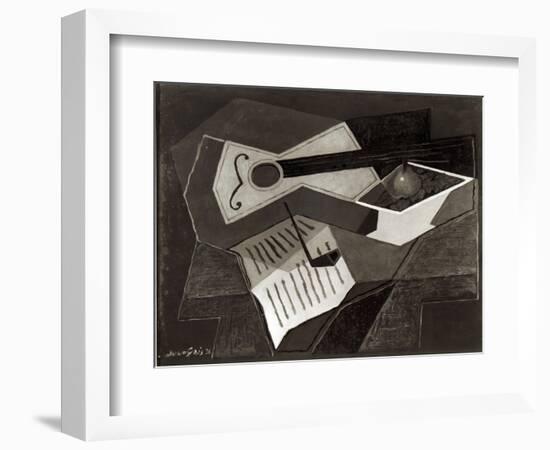 Guitar and Fruit Bowl, 1926-Juan Gris-Framed Giclee Print