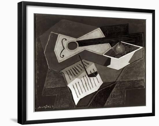 Guitar and Fruit Bowl, 1926-Juan Gris-Framed Giclee Print