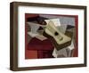 Guitar and Newspaper, 1925-Juan Gris-Framed Premium Giclee Print