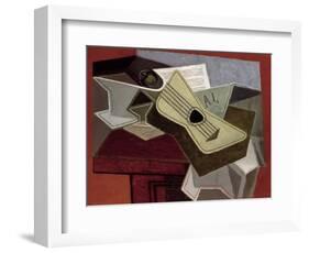 Guitar and Newspaper, 1925-Juan Gris-Framed Giclee Print