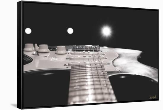 Guitar Body Burst-null-Framed Stretched Canvas