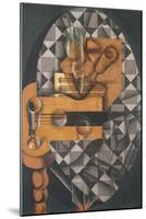 Guitar, Bottle, and Glass, 1914-Juan Gris-Mounted Giclee Print