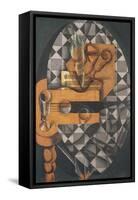 Guitar, Bottle, and Glass, 1914-Juan Gris-Framed Stretched Canvas