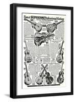 Guitar Catalog-null-Framed Art Print