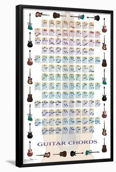 Guitar Chords II - Learn to Play Guitar-Trends International-Framed Poster