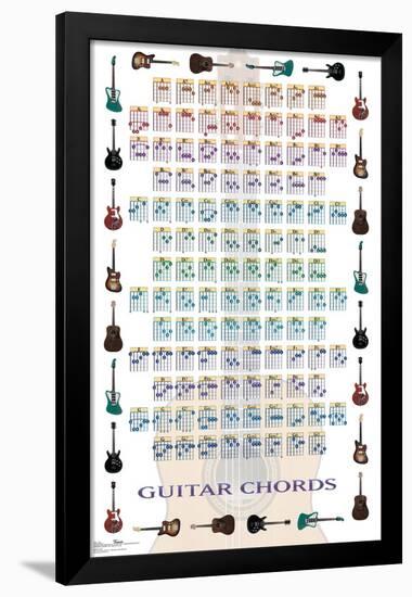 Guitar Chords II - Learn to Play Guitar-Trends International-Framed Poster