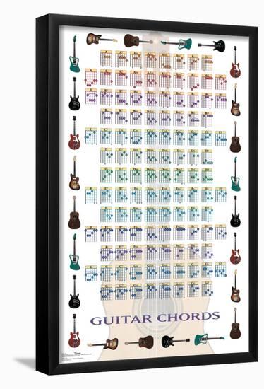 Guitar Chords II - Learn to Play Guitar-Trends International-Framed Poster