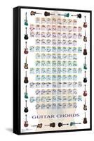 Guitar Chords II - Learn to Play Guitar-Trends International-Framed Stretched Canvas