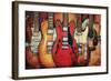 Guitar Collage-Bruce Langton-Framed Art Print