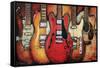 Guitar Collage-Bruce Langton-Framed Stretched Canvas