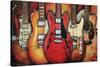 Guitar Collage-Bruce Langton-Stretched Canvas