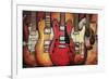 Guitar Collage-Bruce Langton-Framed Art Print