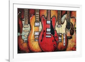 Guitar Collage-Bruce Langton-Framed Art Print