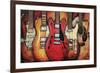 Guitar Collage-Bruce Langton-Framed Art Print