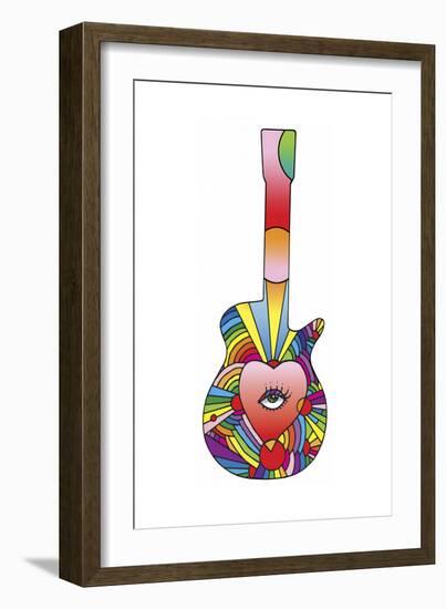 Guitar Eye Heart-Howie Green-Framed Giclee Print