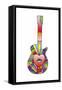 Guitar Eye Heart-Howie Green-Framed Stretched Canvas