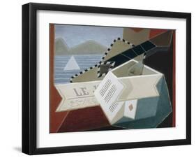 Guitar Facing the Sea-Juan Gris-Framed Art Print