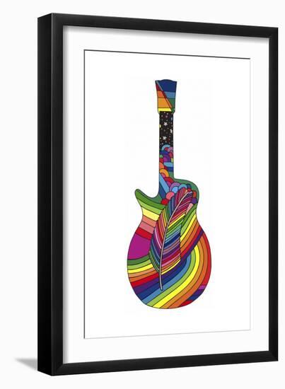 Guitar Feather-Howie Green-Framed Giclee Print