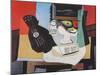 Guitar, Glass and Fruit-Pablo Picasso-Mounted Collectable Print