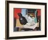 Guitar, Glass and Fruit-Pablo Picasso-Framed Art Print