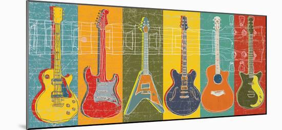 Guitar Hero-M^J^ Lew-Mounted Art Print