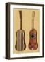 Guitar Inlaid with Mother-of-pearl, from 'Musical Instruments'-Alfred James Hipkins-Framed Giclee Print