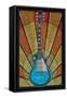 Guitar - Mosaic-Lantern Press-Framed Stretched Canvas