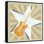 Guitar No. 1 Carnival Style-John W Golden-Framed Stretched Canvas