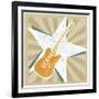 Guitar No. 1 Carnival Style-John W Golden-Framed Giclee Print