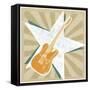 Guitar No. 1 Carnival Style-John W Golden-Framed Stretched Canvas
