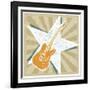 Guitar No. 1 Carnival Style-John W Golden-Framed Giclee Print