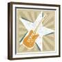 Guitar No. 1 Carnival Style-John W Golden-Framed Giclee Print