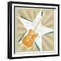 Guitar No. 1 Carnival Style-John W Golden-Framed Giclee Print