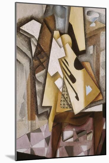 Guitar on a Chair-Juan Gris-Mounted Art Print