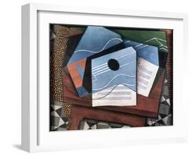 Guitar on a Table, 1915-Juan Gris-Framed Giclee Print