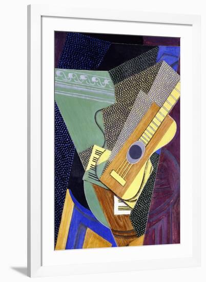 Guitar on a Table; Guitare Sur Une Table, 1916-Juan Gris-Framed Giclee Print