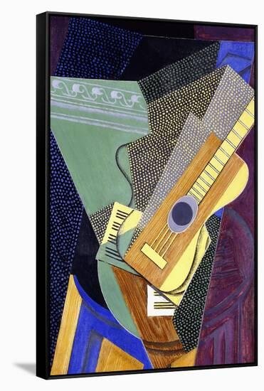 Guitar on a Table; Guitare Sur Une Table, 1916-Juan Gris-Framed Stretched Canvas