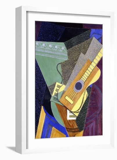 Guitar on a Table; Guitare Sur Une Table, 1916-Juan Gris-Framed Giclee Print