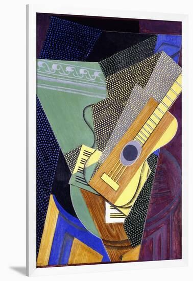 Guitar on a Table; Guitare Sur Une Table, 1916-Juan Gris-Framed Giclee Print