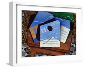 Guitar on a Table-Juan Gris-Framed Giclee Print