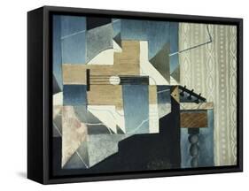 Guitar on Table-Juan Gris-Framed Stretched Canvas