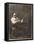 Guitar Player , 1861-Francois Bonvin-Framed Stretched Canvas